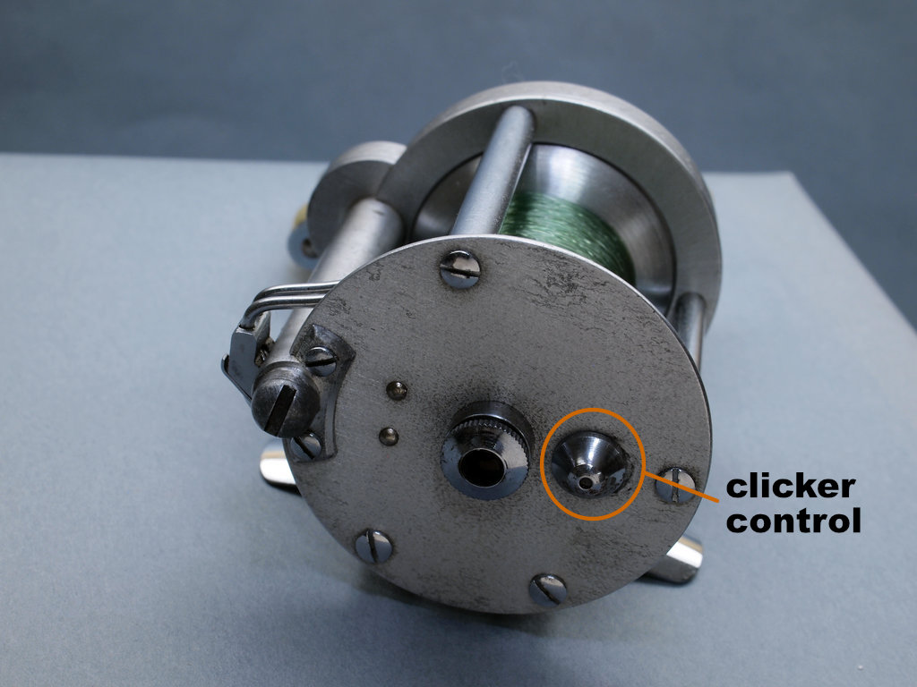 Pflueger Nobby model 1963 - clicker side