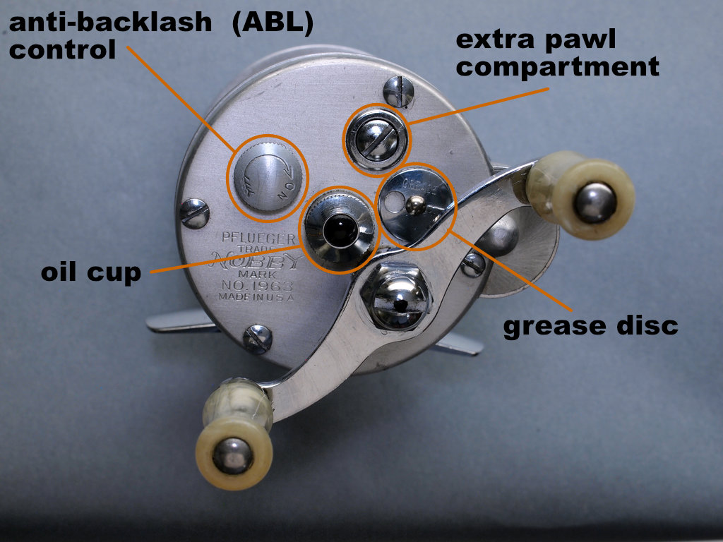 Pflueger Nobby model 1963 - handle side